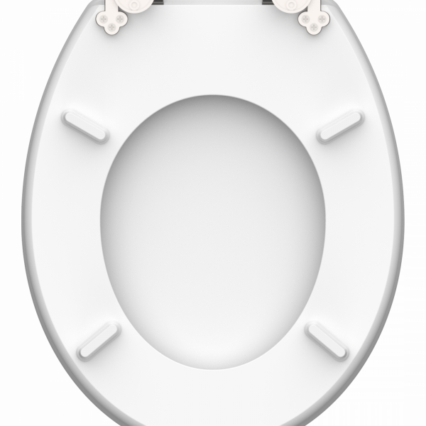 MDF High Gloss WC-Sitz mit Herz Motiv, SHELL HEART, mit Absenkautomatik