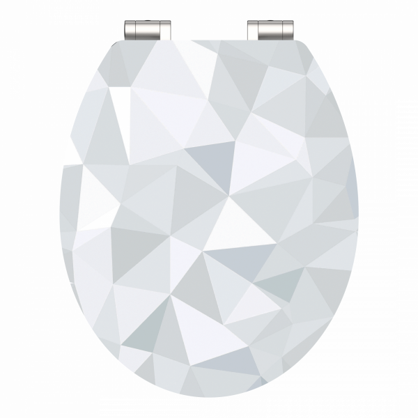 MDF High Gloss WC-Sitz DIAMOND, mit Absenkautomatik