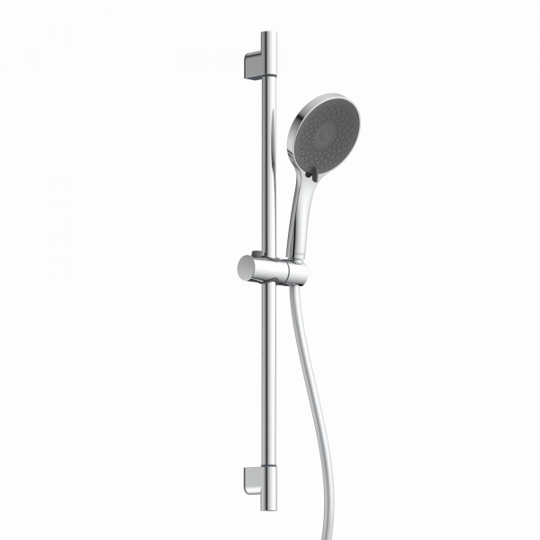 CAPRI Stangenbrauseset, Chrom/Anthrazit