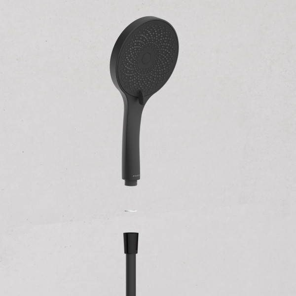 CAPRI Stangenbrauseset, Schwarz matt