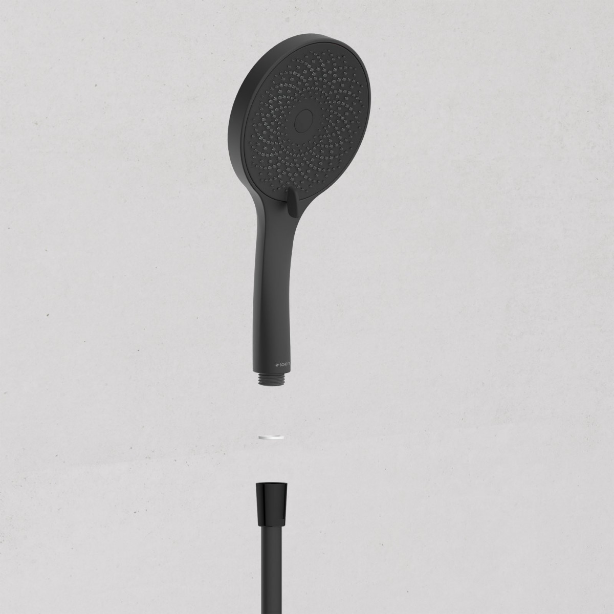 CAPRI Stangenbrauseset, Schwarz matt
