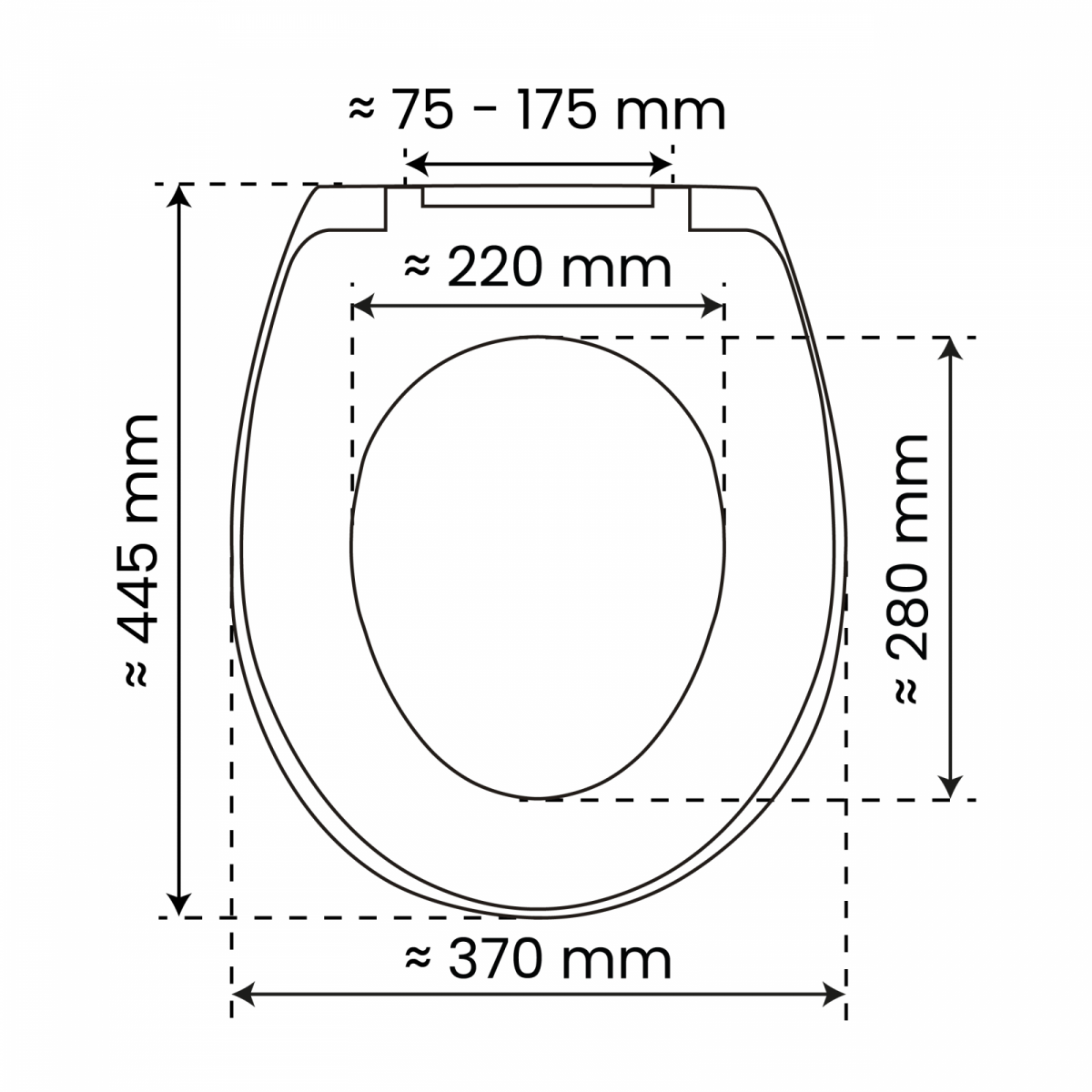 WC-Sitz Alma Made in Germany, in Grau mit Absenkautomatik und Schnellverschluss, O-Form