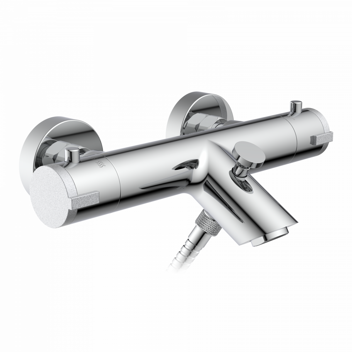 LONDON Thermostat Wannenfüllarmatur, Chrom