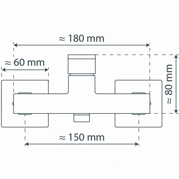 TOKYO II Duscharmatur, Chrom