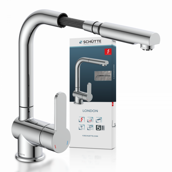 LONDON Spültischarmatur, Niederdruck, Chrom LONDON Spültischarmatur, Niederdruck, Chrom