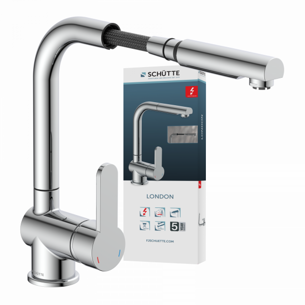 LONDON Spültischarmatur, Niederdruck, Chrom LONDON Spültischarmatur, Niederdruck, Chrom