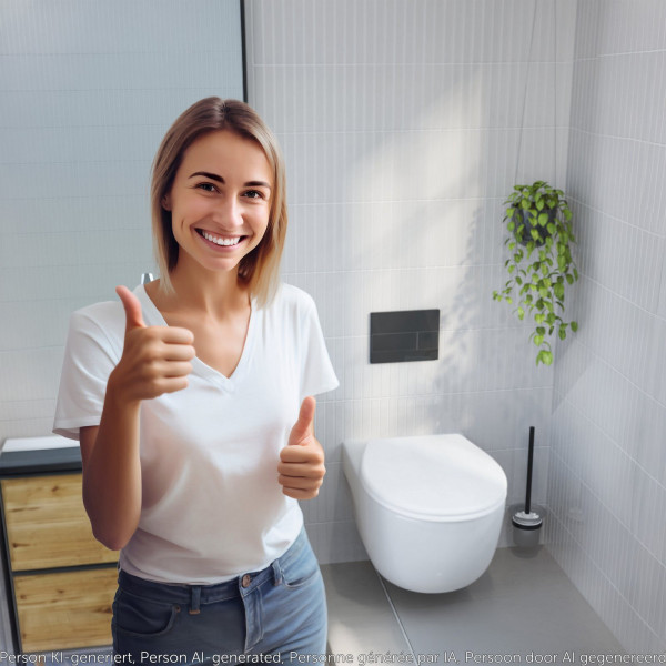WC-Sitz Helma, in Weiß mit Absenkautomatik und Schnellverschluss, O-Form