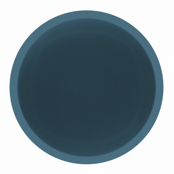 Blauer runder Saugnapf von unten
