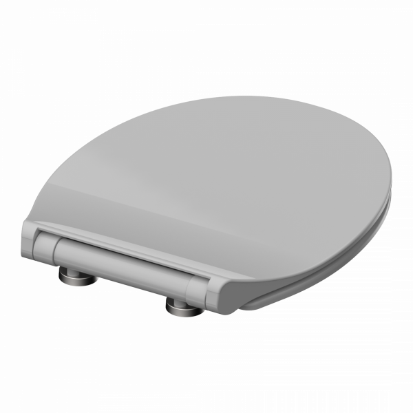 Duroplast WC-Sitz SLIM Grey, mit Absenkautomatik und Schnellverschluss