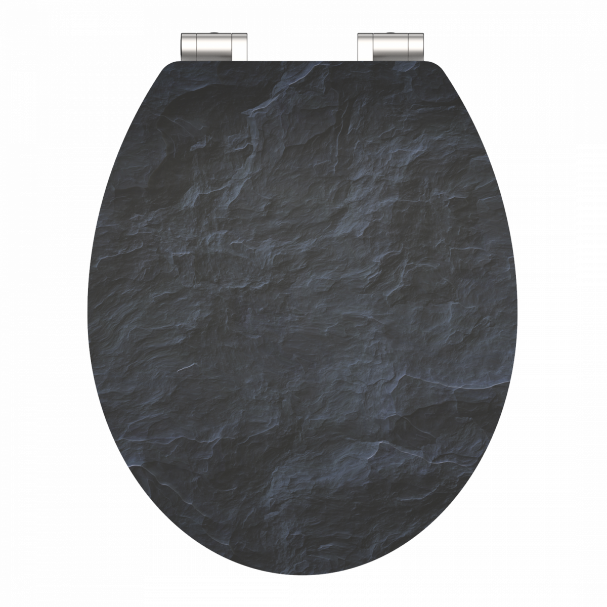 MDF High Gloss WC-Sitz BLACK STONE, mit Absenkautomatik