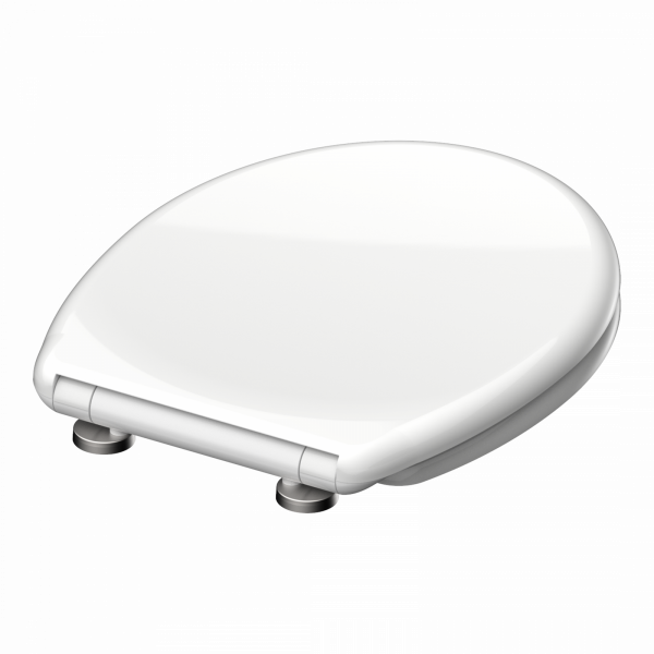 Duroplast WC-Sitz WHITE, mit Absenkautomatik und Schnellverschluss