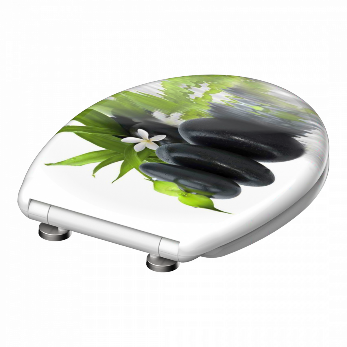 Duroplast WC-Sitz JASMIN, mit Absenkautomatik und Schnellverschluss