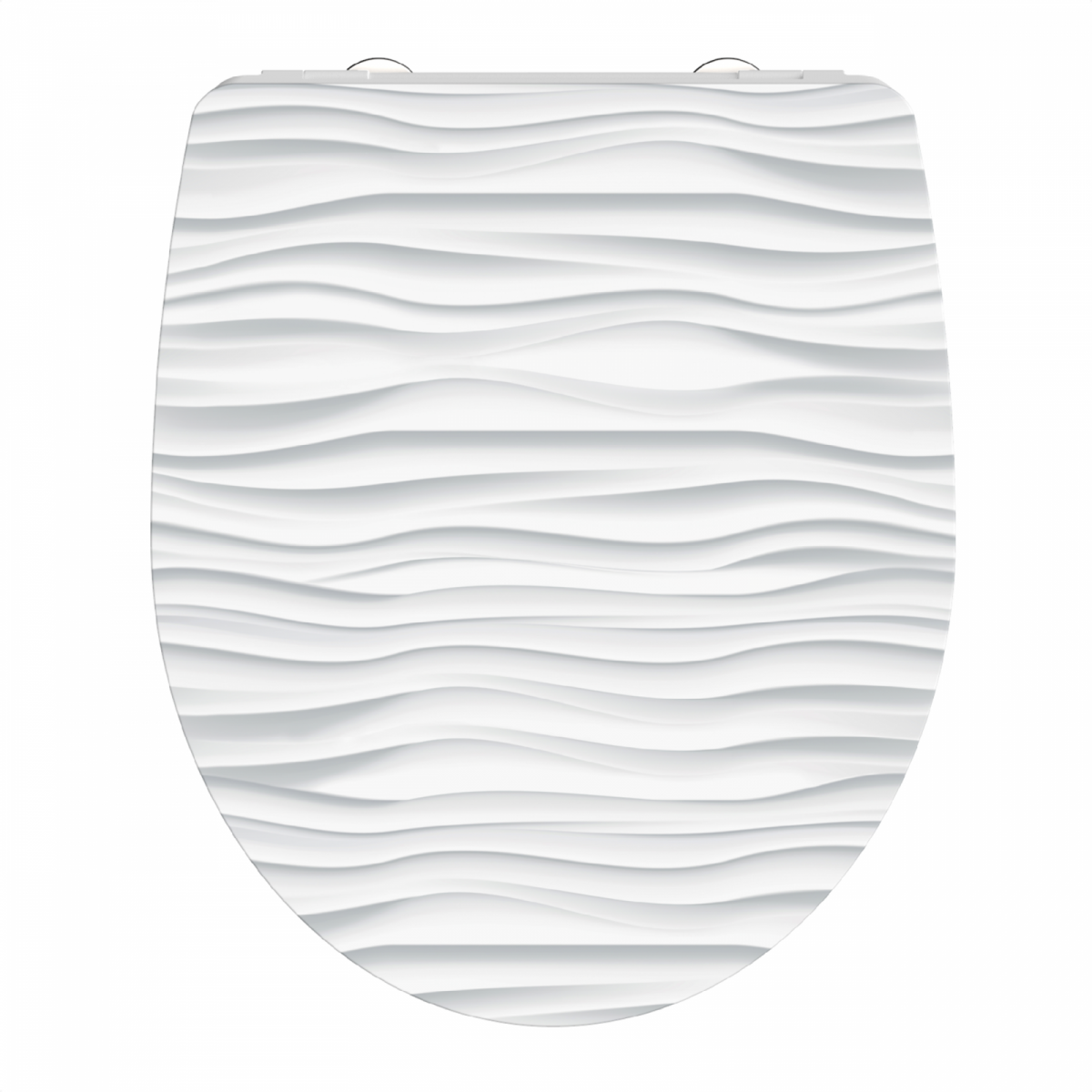 Duroplast High Gloss WC-Sitz WHITE WAVE, mit Absenkautomatik und Schnellverschluss