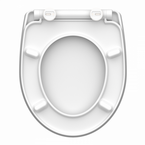 Duroplast High Gloss WC-Sitz WHITE WAVE, mit Absenkautomatik und Schnellverschluss
