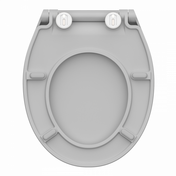Duroplast WC-Sitz SLIM Grey, mit Absenkautomatik und Schnellverschluss