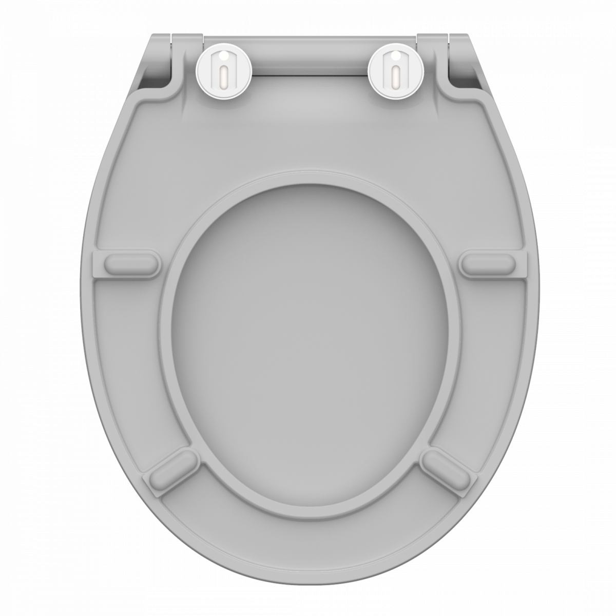 Duroplast WC-Sitz SLIM Grey, mit Absenkautomatik und Schnellverschluss