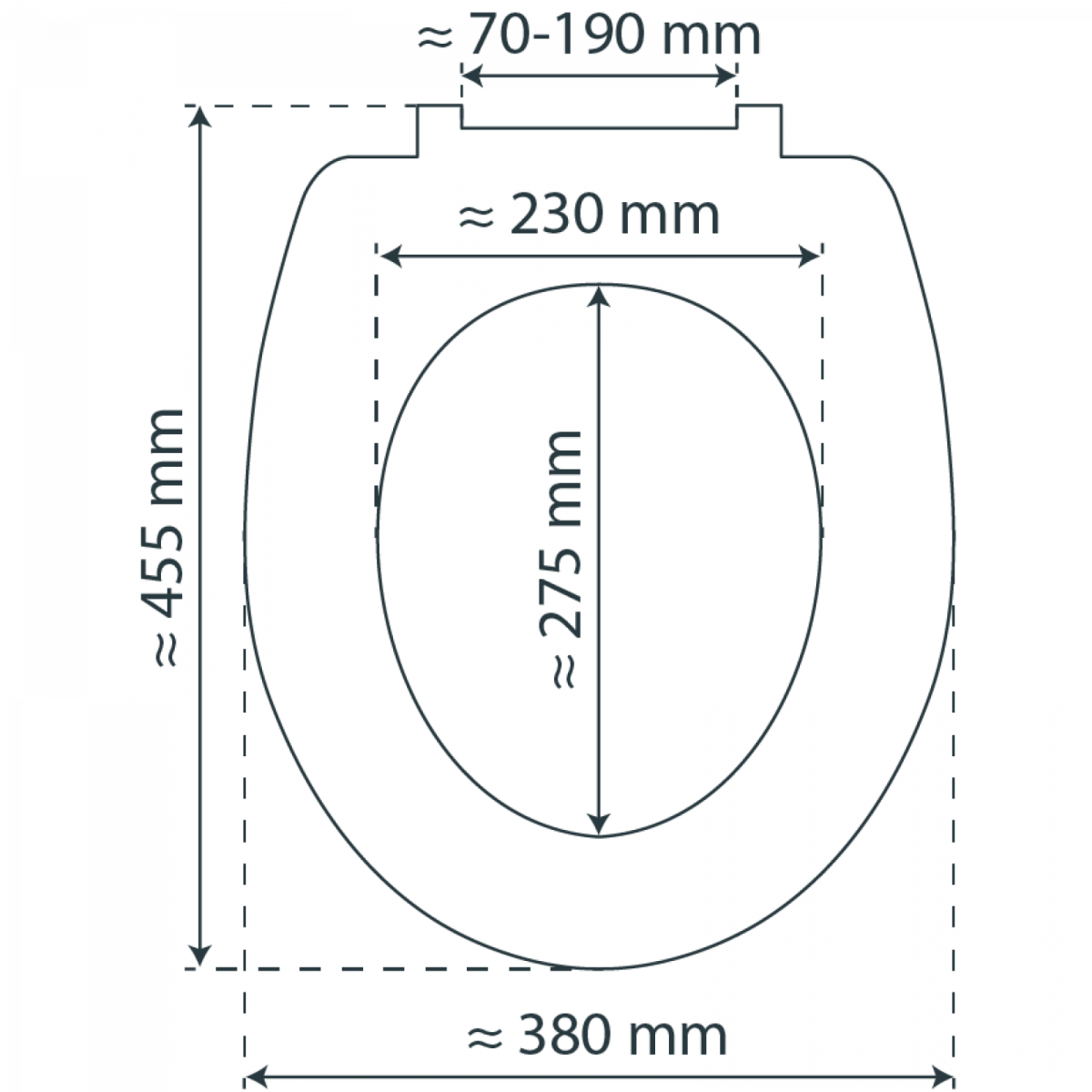 Duroplast WC-Sitz SLIM Grey, mit Absenkautomatik und Schnellverschluss