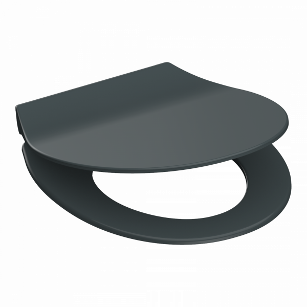 Duroplast WC-Sitz SLIM Anthrazit, mit Absenkautomatik und Schnellverschluss