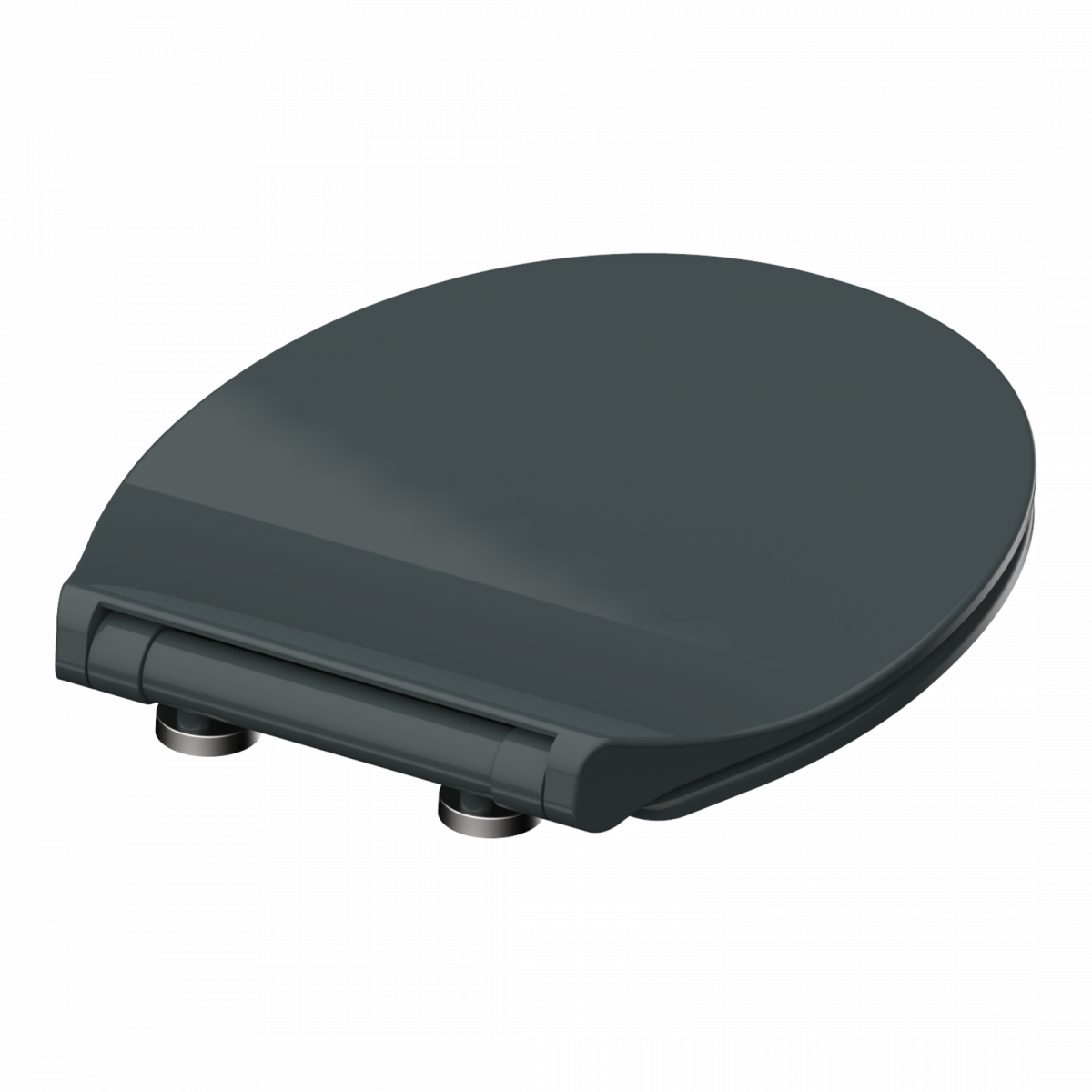 Duroplast WC-Sitz SLIM Anthrazit, mit Absenkautomatik und Schnellverschluss