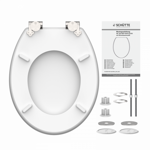 MDF High Gloss WC-Sitz POLAR LIGHTS, mit Absenkautomatik