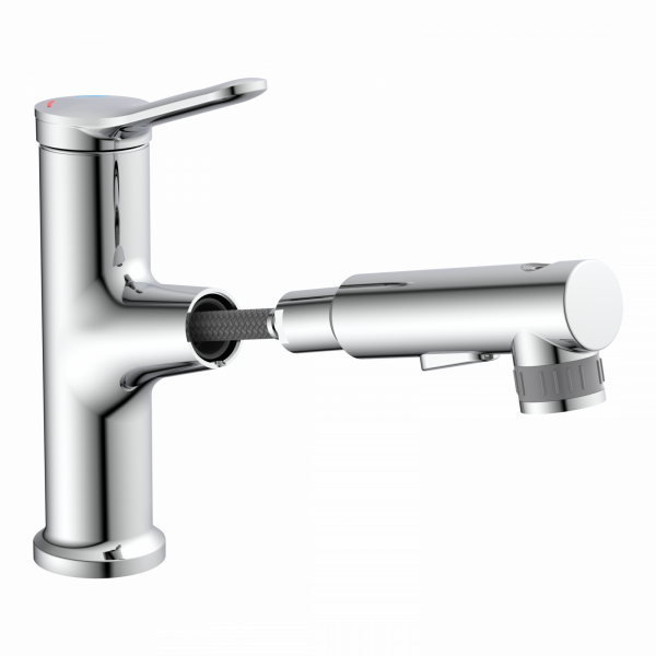 Waschtischarmatur VARIABILE, mit herausziehbarer Haarbrause, Chrom
