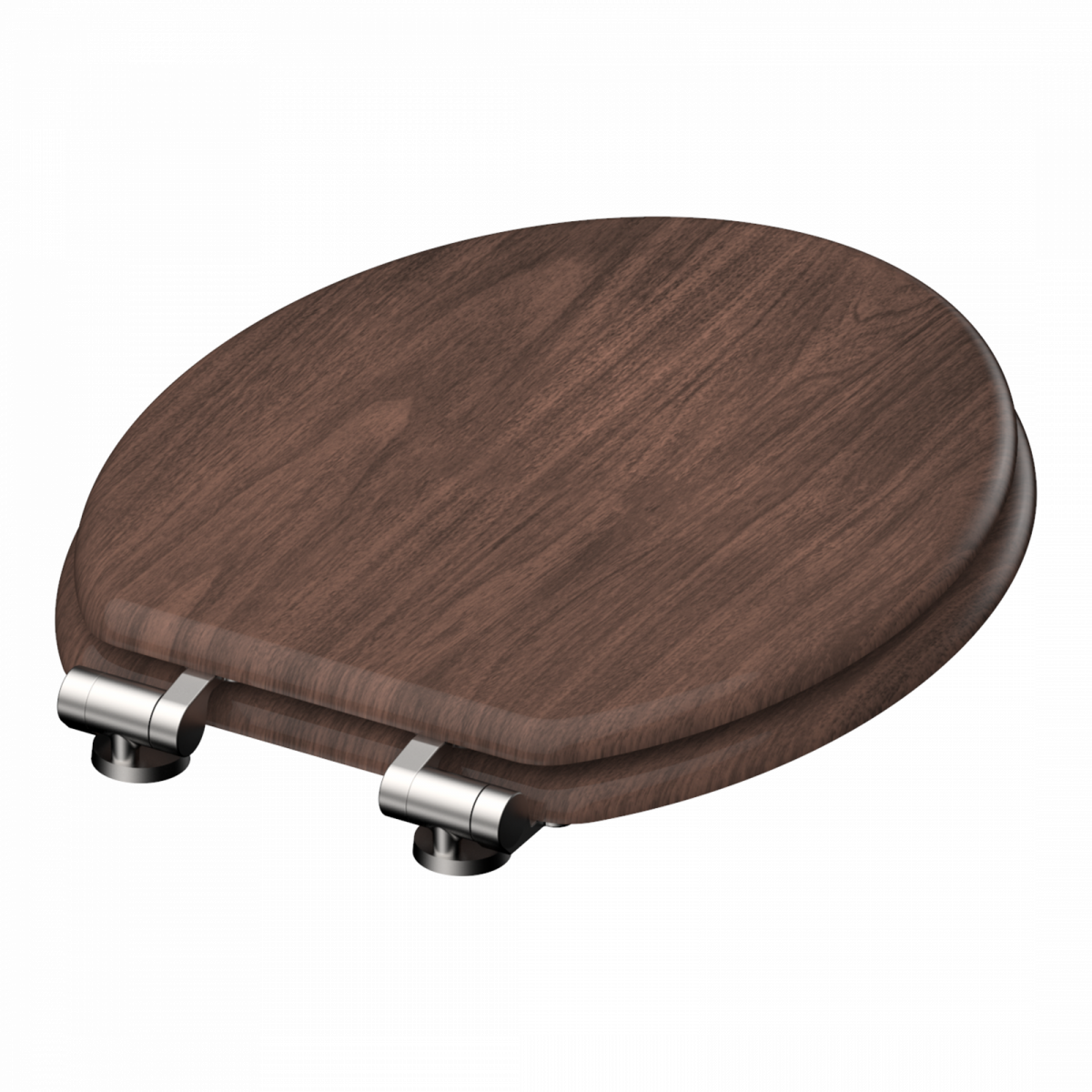 MDF WC-Sitz DARK WOOD, mit Absenkautomatik