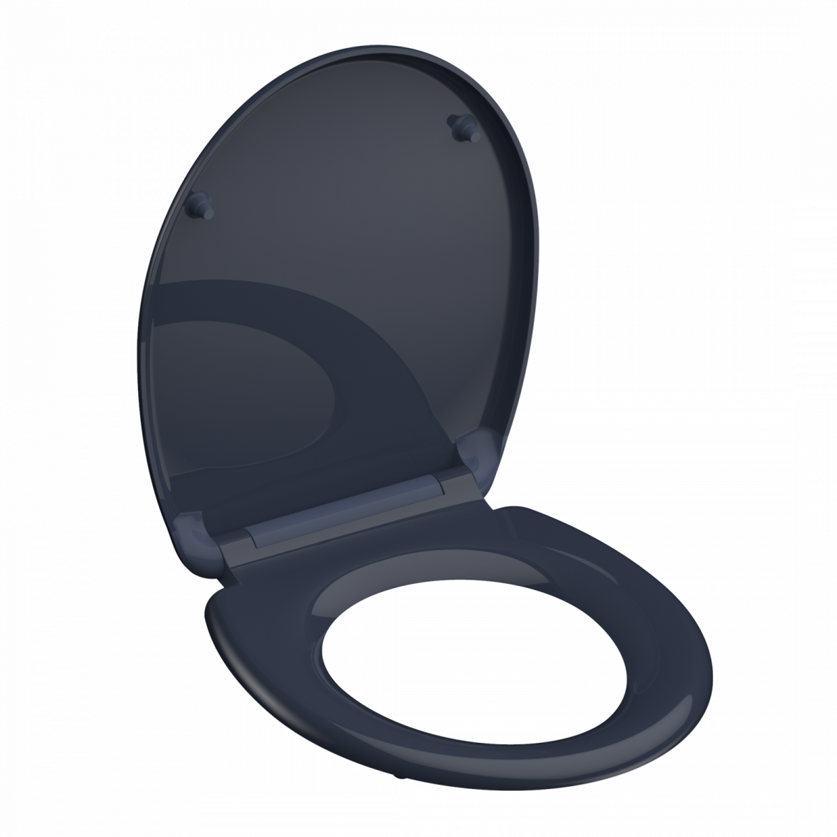 Duroplast WC-Sitz ANTHRAZIT, mit Absenkautomatik und Schnellverschluss