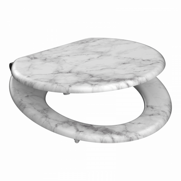 MDF WC-Sitz MARMOR STONE, mit Absenkautomatik