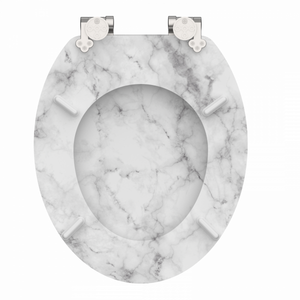 MDF WC-Sitz MARMOR STONE, mit Absenkautomatik