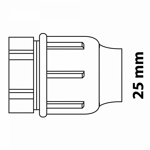HDPE Endstück | ø 25mm | KIRCHHOFF