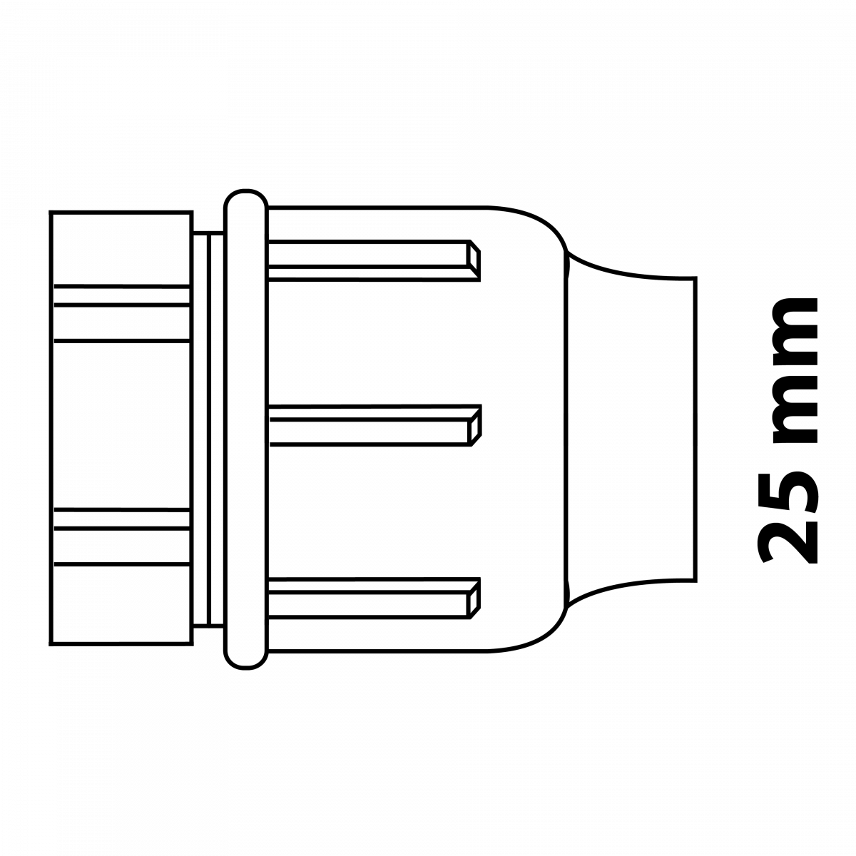 HDPE Endstück | ø 25mm | KIRCHHOFF