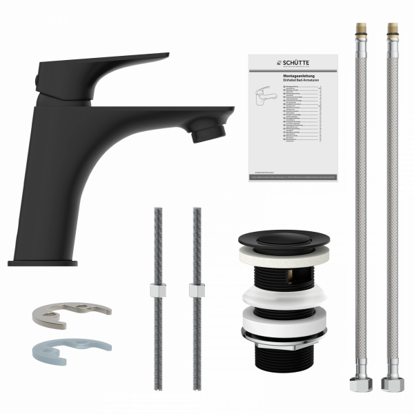 BOSTON Waschtischarmatur, Schwarz matt