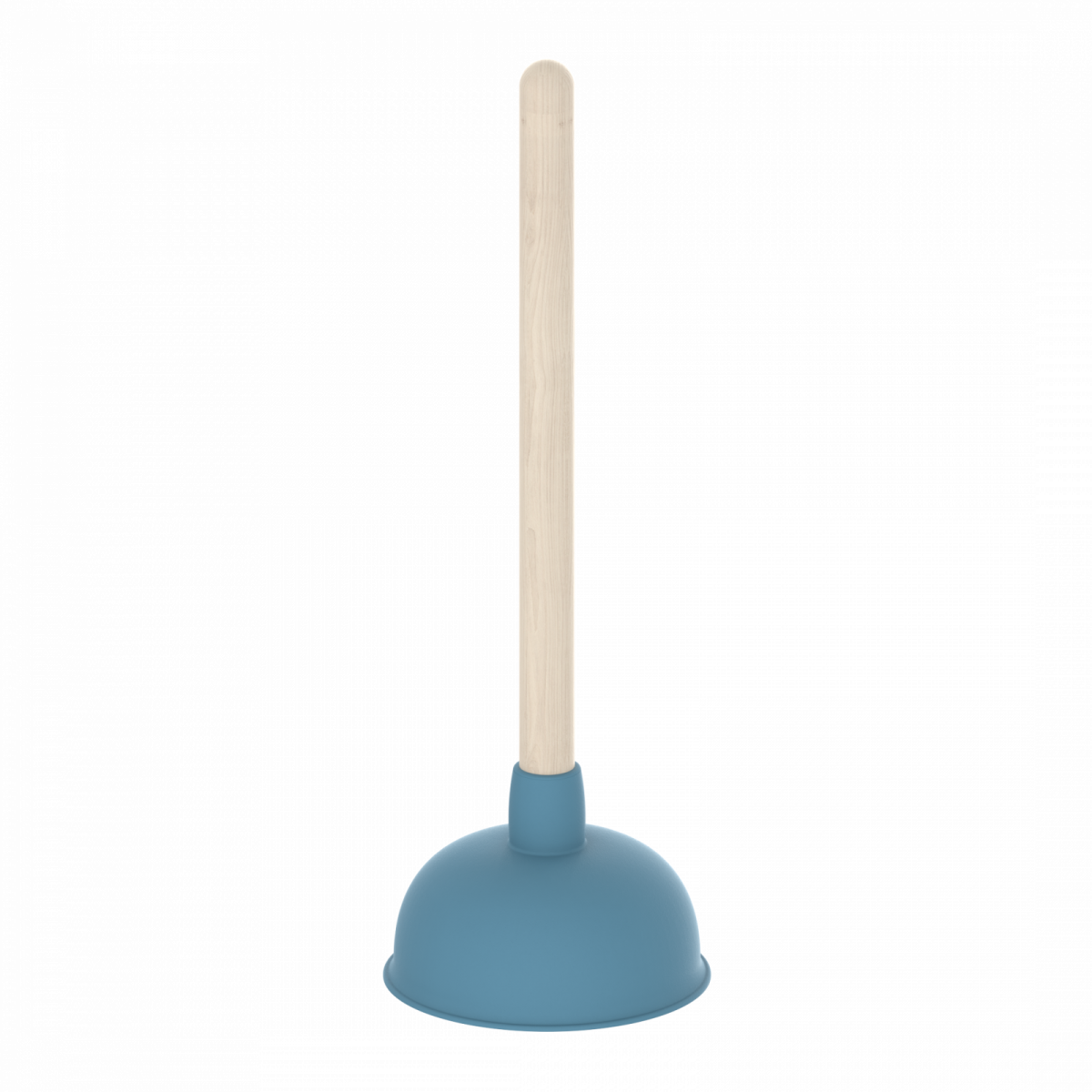 Saugglocke, Pömpel in Blau mit Holzgriff, Ø 140 mm