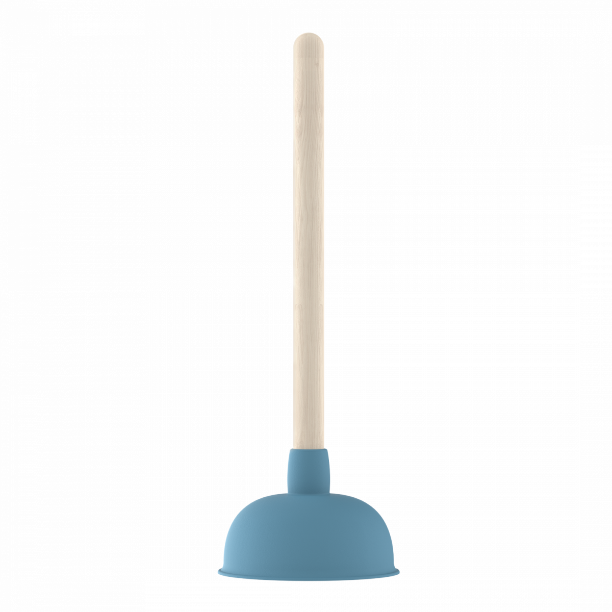 Saugglocke, Pömpel in Blau mit Holzgriff, Ø 140 mm