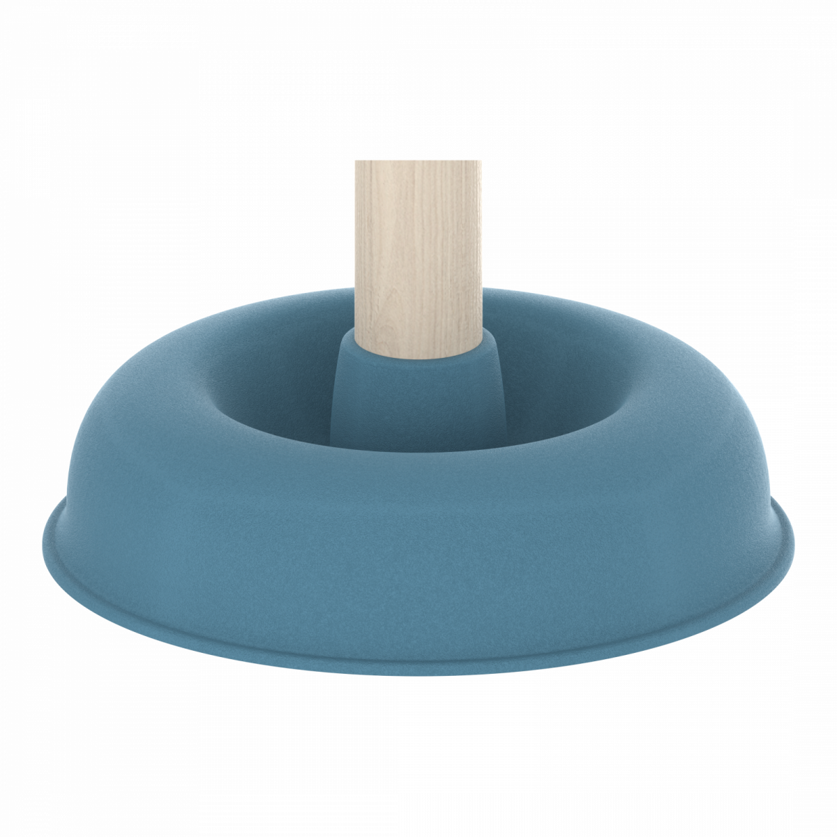 Saugglocke, Pömpel in Blau mit Holzgriff, Ø 140 mm