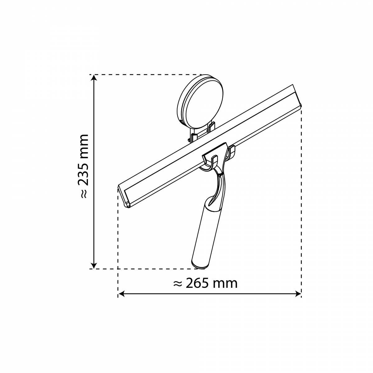 Duschabzieher zum Kleben, Glasabzieher Dusche | EISL
